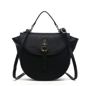 Amina Top Handle Crossbody Bag in Black